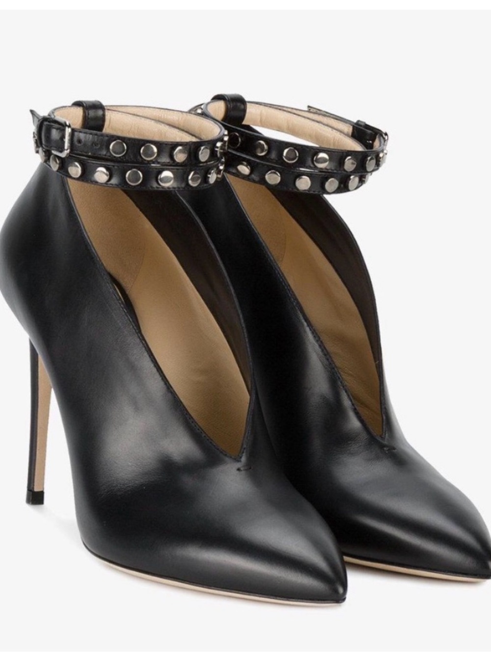 NEW in box Jimmy Choo Lark Booties black boots size 40.5 US Size 10 studs